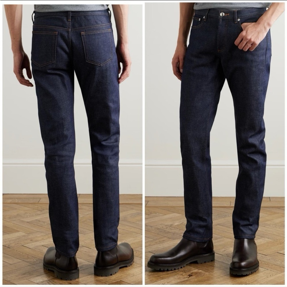 NWOT‎ A.P.C New Cure H Dark Denim Rigid Jeans Size 32X34